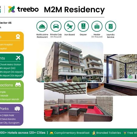 Treebo M2M Residency Sector 46 Hotel Gurgaon Exterior photo