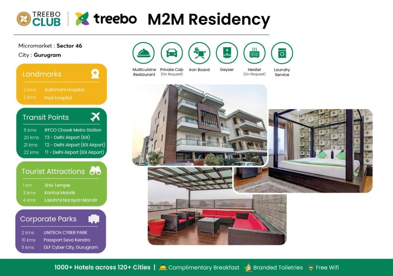 Treebo M2M Residency Sector 46 Hotel Gurgaon Exterior photo